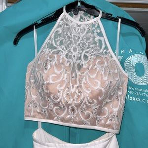 Morilee Madeline Gardener- White Two Piece Dress